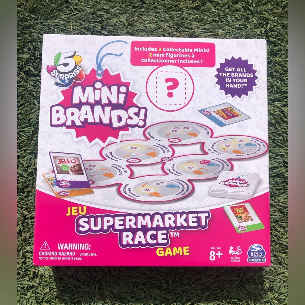 5 Surprise Mini Brands Supermarket Race Board Game